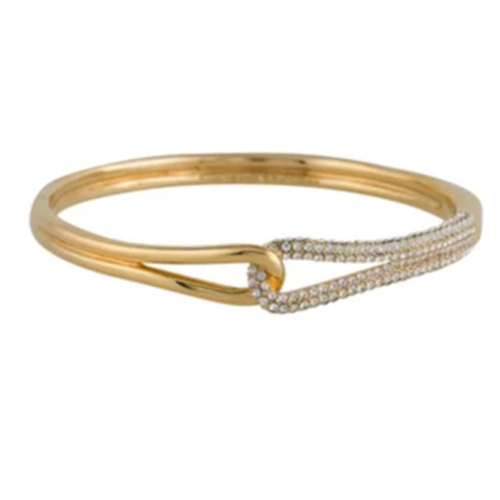 Kate Spade Get Connected Pave Loop Bangle Bracelet - image 1